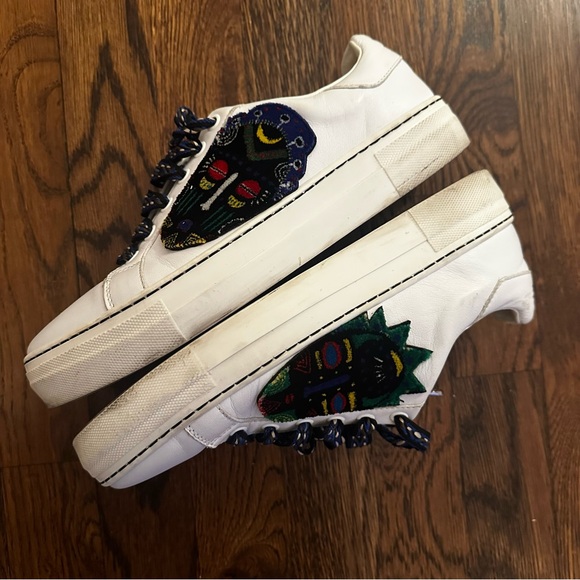 Etro Tribal Patch leather trainer sneaker size EU 39 | Fits like US size 8 - Picture 7 of 13